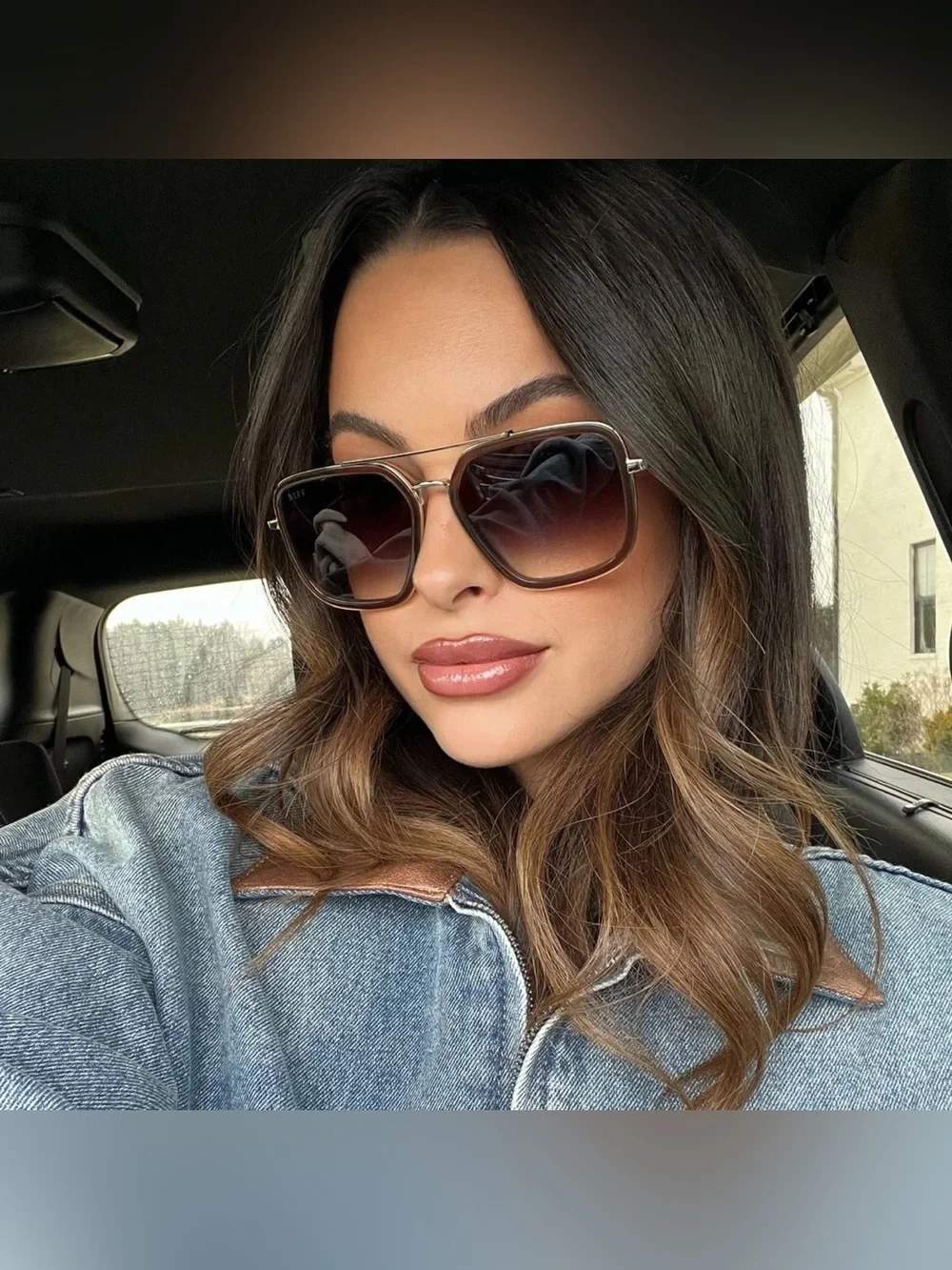 ✨ NEW/ DIFF Charitable Eyewear SUNGLASSES-Jordan : Avatar Style / Whiskey Gold